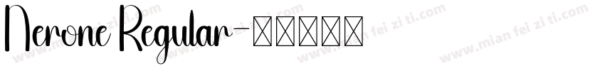 Nerone Regular字体转换